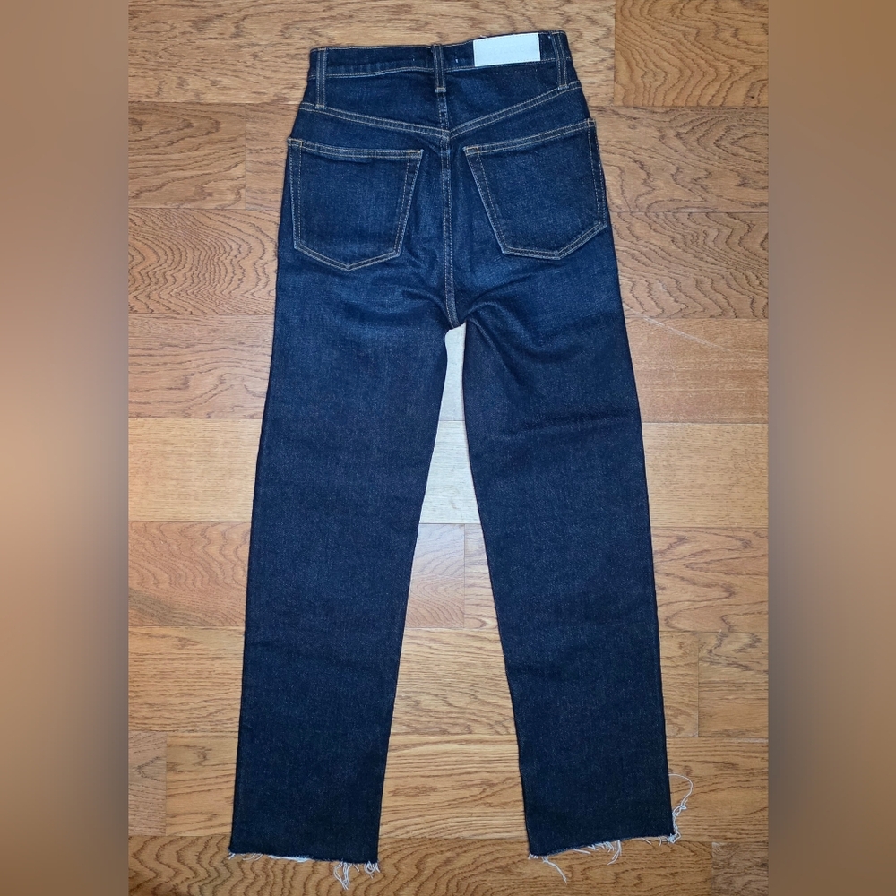 Re / Done Jeans 70s Ultra High Rise Stove Pipe Size 23 - Picture 11 of 12